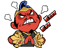Angry Gatotkacha Sticker