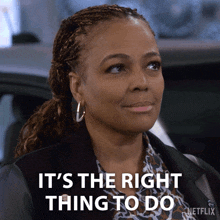 It'S The Right Thing To Do Regina Upshaw GIF - It'S The Right Thing To Do Regina Upshaw The Upshaws GIFs