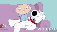 Violence Family Guy GIF - Violence Family Guy Brian And Stewie GIFs