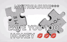 Honey Love You Too GIF - Honey Love You Too Puzzle GIFs