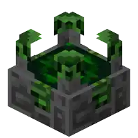 a pixel art drawing of a castle with green blocks on a white background