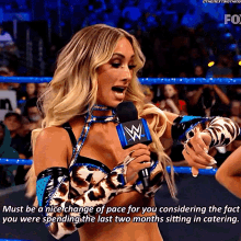 Carmella Must Be A Nice Change Of Pace GIF - Carmella Must Be A Nice Change Of Pace Spending The Last Two Months GIFs
