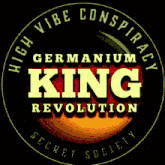 a logo for the germanium king revolution secret society