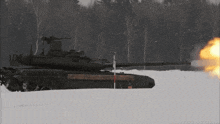 T90m Main Battle Tank Autocannon Rapid Fire In Snow GIF - T90m Main Battle Tank Autocannon Rapid Fire In Snow Foxtrot12 GIFs