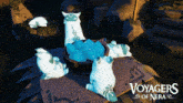 a video game called voyagers of nera is being displayed