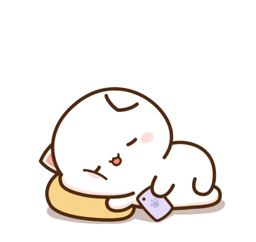 Mochi Cat Sleep Sticker - Mochi Cat Sleep Stickers