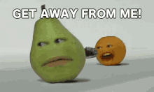 Pear Orange GIF - Pear Orange Get Away From Me GIFs