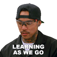 Learning As We Go Bryan Sticker - Learning As We Go Bryan Ink Master Stickers