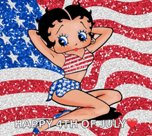 Betty Boop America GIF - Betty Boop America Glitters GIFs