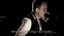 Whispering Sweet Nothings GIF - Whispering Sweet Nothings Matt Skiba GIFs