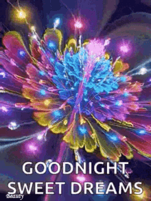 good night sweetdreams sparkle flower glitters