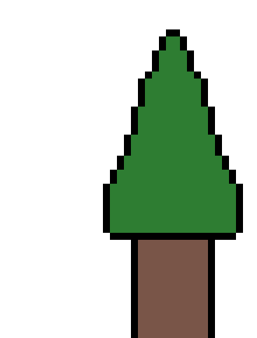 Tree Pixel Art Sticker - Tree Pixel Art Stickers