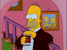 Homer Simpsons Billy Beer GIF - Homer Simpsons Billy Beer Drink GIFs