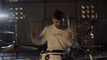 Drumming Evan Ambrosio GIF - Drumming Evan Ambrosio State Champs GIFs