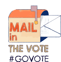 Go Vote Vote By Mail Sticker - Go Vote Vote By Mail Voting By Mail Stickers