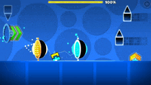 a screenshot of a video game called geometry dash