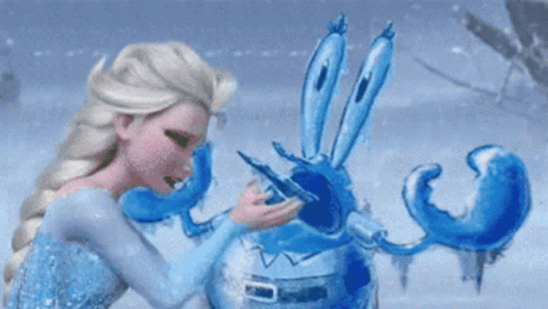 Frozen Elsa GIF - Frozen Elsa Mr Krabs - Descubre y comparte GIF