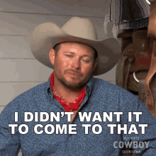 I Didnt Want It To Come To That Ultimate Cowboy Showdown GIF - I Didnt Want It To Come To That Ultimate Cowboy Showdown Dont Want That To Happen GIFs