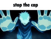 Gojo Stop The Cap GIF - Gojo Stop The Cap Cap GIFs