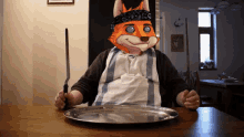 Funky Foxes Eat GIF