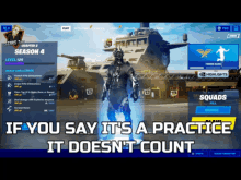 Stars Tor Fortnite GIF - Stars Tor Fortnite If You Say Its A Practice It Doesnt Count GIFs
