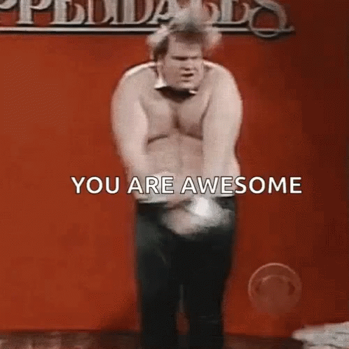 Chris Farley You Are Awesome GIF - Chris Farley You Are Awesome Funny -  Discover & Share GIFs