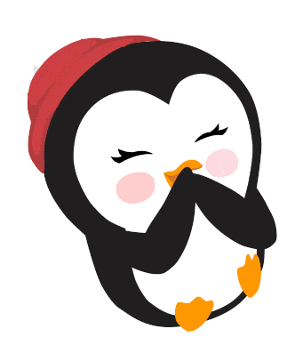 Giggling Penguin Sticker - Giggling Penguin Bubbols Stickers