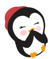 Giggling Penguin Sticker