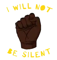 a fist with the words for justice and change written below it