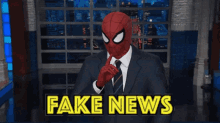 Spiderman Late Show GIF