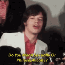 Mick Jagger Rolling Stones GIF - Mick Jagger Rolling Stones Sexually Or Philosophically GIFs