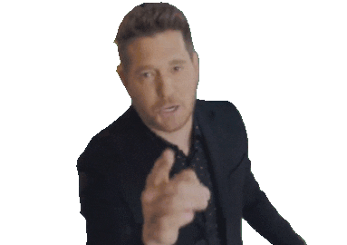 Pointing At You Michael Buble Sticker - Pointing At You Michael Buble Its You Stickers