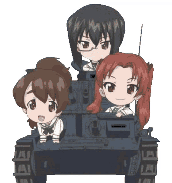 akiyama yukari :: Girls und Panzer :: anime :: fandoms :: caesar (girls und  panzer) :: erwin (girls und panzer) :: gotou moyoko :: isobe noriko :: Hana  Isuzu :: Anzu Kadotani - JoyReactor