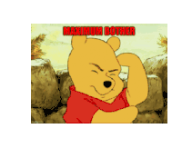 Bother Maximum Sticker - Bother Maximum Pooh Stickers
