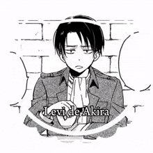 a picture of a man with the name levi de akira below it
