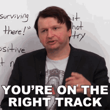 Youre On The Right Track Alex GIF - Youre On The Right Track Alex Engvid GIFs