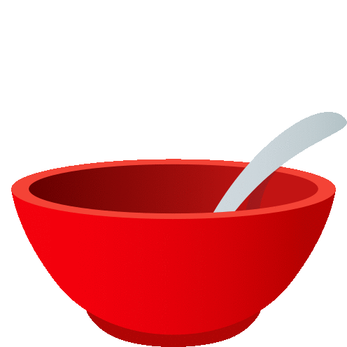 Bowl With Spoon Food Sticker - Bowl With Spoon Food Joypixels Stickers