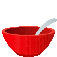 Bowl With Spoon Food Sticker - Bowl With Spoon Food Joypixels Stickers