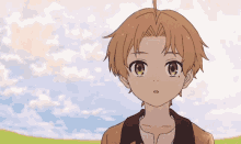 mushoku tensei rudeus greyrat anime anime boy smile