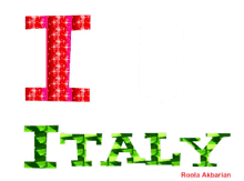 Animated Greeting Card I Love Italy GIF - Animated Greeting Card I Love Italy GIFs