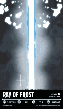 Ray Of Frost Dnd GIF - Ray Of Frost Dnd Cantrips GIFs