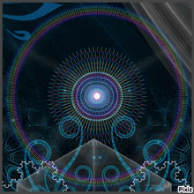 a picture of a rainbow colored circle with pixiz written in the corner