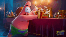 Getting Food Patrick Star GIF - Getting Food Patrick Star The Spongebob Movie GIFs