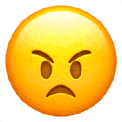Angry Emoji Sticker - Angry Emoji Red Face Stickers