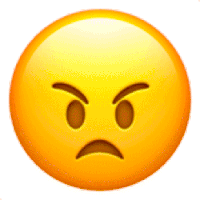 Angry Emoji Sticker - Angry Emoji Red Face Stickers
