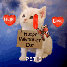 happy valentines valentines day kitten valentines hugs and love happy valentines day be my valentine