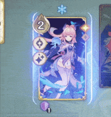 a picture of a girl with a number 2 on it