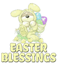 Fizzy Moon Bear Easter Blessings GIF - Fizzy Moon Bear Easter Blessings Cute GIFs