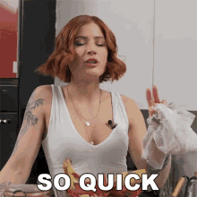 So Quick Candice Hutchings GIF - So Quick Candice Hutchings Edgy Veg GIFs