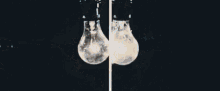 a fire and ice explosion in the middle of a dark room .